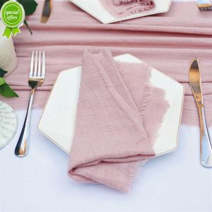 wholesale washable 1pcs wedding 42cm*42cm dusty pink green ivory 100% cotton cheesecloth gauze table napkin