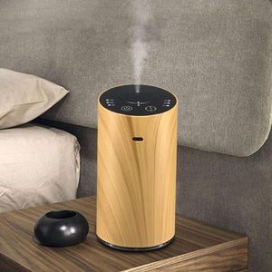 Umidificadores Waterless Aroma Essential Oil Difusor Carro USB Auto Aromaterapia Nebulizador Madeira Recarregável Portátil Silent Mist Maker para casa