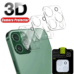 Protetor de lente de câmera HD para iPhone 14 13 12 Pro MAX 13MINI Capa de vidro temperado Lente anti-espionagem Filme de vidro protetor Transparente conjunto de filmes de lente tudo-em-um