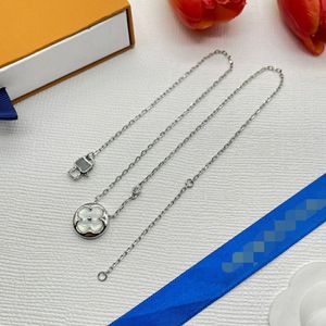 Never Fading 18K Gold Plated Luxury Brand Designer Pendants Necklaces Stainless Steel Letter Choker Pendant Necklace Beads Chain Jewelry Accessories Gifts VN-0137