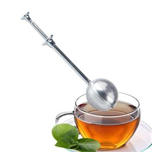 Infusore per tè in acciaio inossidabile 304 Sfera Mesh Colino per tè Caffè Erbe Spezie Filtro Diffusore Maniglia Tea Ball Cucchiaio per tè Filtro per infusore