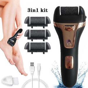 Files 3 IN 1 Rechargeable Electric Foot File Callus Remover Machine Pedicure Device Foot Care Tools Feet For Heels Remove Dead Skin