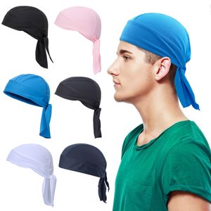 Kapity rowerowe Maski Szybkie suche sporty Summer Mężczyźni Kobiety Riding Bandana Head Scarfar oddychający pirat czapki czapki czapki 230515