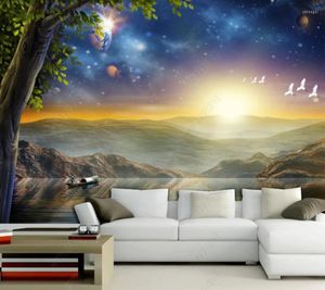 壁紙Papel de Parede Stherly Wonderland Background Wall 3d Wallpaper Mural Living Room Home Decor