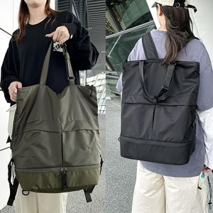 School Bags Nylon Large Capacity Unisex Backpack Waterproof Sports Bag Casual Travel Backbag Trend Leisure Multi-function Handbag