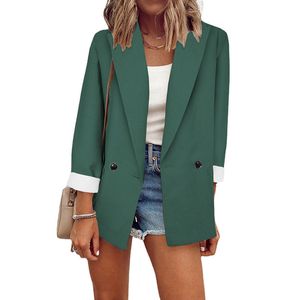 Women's Suits Blazers Jaket Blazer untuk Wanita 2023 Musim Semi dan Gugur Atasan Lengan Panjang Kantor Outerwears Baru 230515