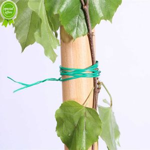 Bärbar 50m rulltråd twist slipsar grön trädgård kabel trädgårdsarbete klättrare skiva växt stöd vård trädgårdsmaterial