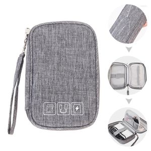Storage Bags Organizer Bag Data Cable Gadget Pouch Portable Waterproof Case For Cord Charger Hard Drive Earphone USB SD Accessories