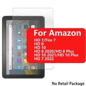 9H Tempered Glass For Amazon Kindle Fire HD 7 2022 HD 10 /10Plus HD 8 8Plus HD7 Fire7 Screen Protector Clear Protective Film