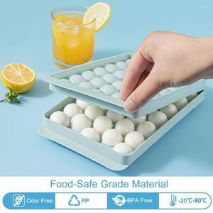 Baking Moulds 1 Set Ice Ball Mold Convenient 33 Grids Top Holes Cold Resistant Hockey Kitchen Tool Tray