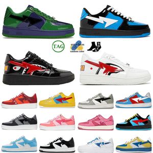 Designer Stas Sk8 Scarpe Sneakers Scarpe casual Donna Uomo Abc Camos Colore blu Caom Combo Pelle verniciata rosa Nero Arancione Verde Sport