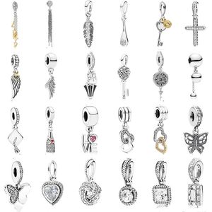 925 Pounds Silver New Fashion Charm Original Round Beads, Cross Pendant, Key Style Pendant, Wings, Leaves, Beads, Compatible Pandora Bracelet, Beads