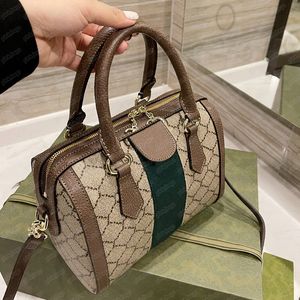 Designer Ophidia Boston Bag Famous Tote Handbag Luxury Ladies Vintage Double Shoulder Large Capacity Travel Cross Body Bags 2305161BF