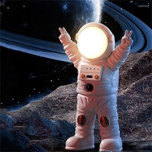 Nattlampor astronaut mänsklig sensor ljusstum lampa USB laddning nattlampa badrum sovrum dekoration led present pojkvän