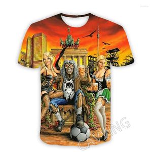 Herren T-Shirts Mode Damen/Herren 3D-Druck Gothic Vintage Horror Totenkopf Lässige T-Shirts Hip Hop T-Shirts Harajuku Styles Tops Kleidung T3