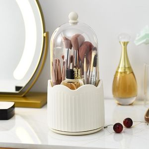 Förvaringslådor Makeup Brush Holder 360 ﾰ Roterande skrivbordspenna för kontor