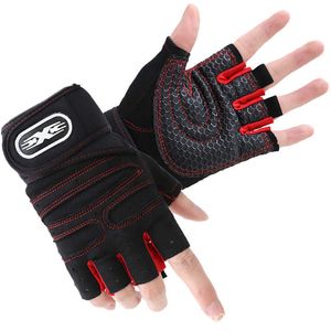 Sporthandskar gymhandskar fitness tungvikt träning handskar män kvinnor kropp bygga halv finger non-halp handskar handskar viktlyftning sport p230516 trevligt bra