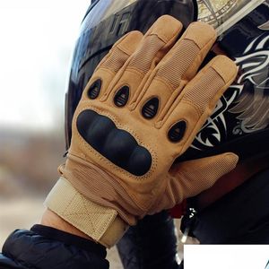 Motorcykelhandskar Kvalitet Militär FL Finger Outdoor Sport Racing Motorcykel Motocross Protective Gear Breattable Glove 250W Drop Del DH8DL