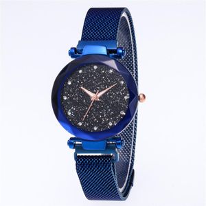 Diamond Starry Sky Beautiful Quartz Womens Watch Ladies смотрит на Fahsion Женщина повседневные наручные часы202d