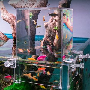 Decorative Objects Figurines ly negative pressure fish tank ecological aquascape isolation acrylic Material 230515