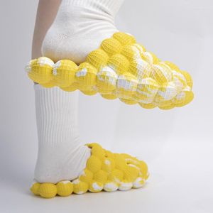 Terlik 2023 Mix Renk Kabarcık Slaytları Kadınlar Yaz Ayakkabıları Kapalı Ayak Tip Out Platform Kadın Artı Boyut 48 Çift Flip Flops