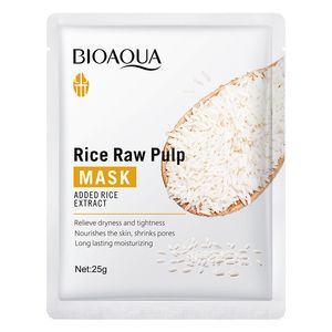 Fondotinta per la cura della pelle correttore di riso Maschere per il viso Buccia di riso Pasta originale Maschera per il viso Patch idratante Il controllo dell'olio antietà rende la pelle elastica e liscia