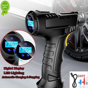 New 120W Rechargeable Air Compressor Wireless Inflatable Pump Portable Air Pump Car Tire Inflator Digital For Car Balls Bicycle