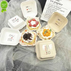 25/50pcs Usa E Getta Eco-Friendly Bento Box Pasto Conservazione Cibo Prep Lunch Box Insalata di Frutta Hamburger Torta Scatola di Imballaggio