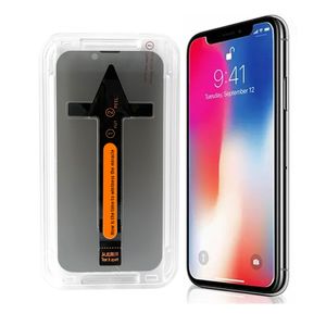 Hurtownia przeciw przezroczysto szpiegowska szklana szklana ochrona ekranu z łatwym aplikatorem instalacji do iPhone'a 14 13 12 Pro Max Ochronne okulary filmowe