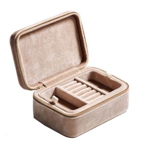 Schmuckkästchen Damen-Schmuckkästchen Schmuckaufbewahrungskoffer Reißverschluss-Schmuck-Display-Box Anti-Rost-Schmuck-Display-Ständer-Organizer 230515