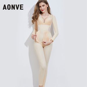 A cintura barriga Aonve Sexy Lingerie Body Shaper Mulheres Treinador de cintura Lift Bautes Women Corst Slimming Underwear