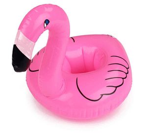 Inflatable Floats Tubes 6 Pcs of table PVC Swan-shape Cup Seater Magnifying Your Fun in Water Pink Drink Cup Holder Floating Cup Mat On Water P230516