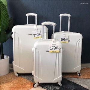 Suitcases Cabin Rolling Luggage ABS PC Travel Suitcase On Wheels Combination Lock Lightweight Zipper Fashion Hand