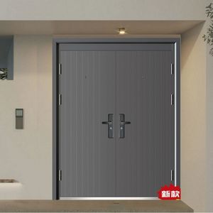 Engineering door fashion gray door sunscreen rain anti-theft garage door manufacturers direct spot size complete price