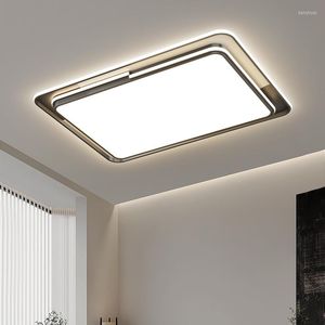 Avizeler Modern Minimalist Led Alüminyum Tavan Light Altın Siyah Yaratıcı Geometrik Çizgiler Kare Dairesel Çalışma Oturma Odası