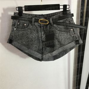 Denim Mini Shorts For Women Luxury Designer Jeans met Letter Belt Fashion Summer Pant Cool Girls High Street Short Pants