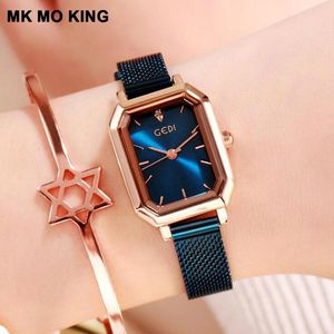 Wristwatches Steel Belt Women's Watches Sleek Minimalist Women Business Quartz Waterproof Clock Relogio Femino