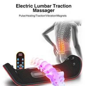 Slimming Belt Electric Lumbar Traction Massager Inflatable Compress Spine Support Waist Back Vibration Massage Device Pain Relief 230516
