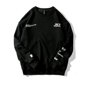 Erkek Hoodies Sweatshirts Gençlik Koleji Tarzı Erkekler Mektup Baskı O boyun sevenler Hip Hop Sokak Giyin