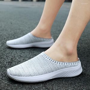 Slippers Sports Mules Women's Summer Women Sandals Fashion Knitting Comfortable Breathable Outdoor Casual Sneakers 45 Plus Size