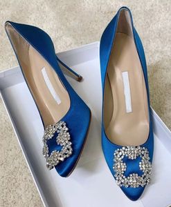 Kadın Marka Pompaları Lüks Tasarımcı Ayakkabı Elbise Ayakkabı Sarı Yeşil Zarif Akşam Sandalet Hangisi SATIN POMPA LADYS Düğün Boyutu 35-43 6406