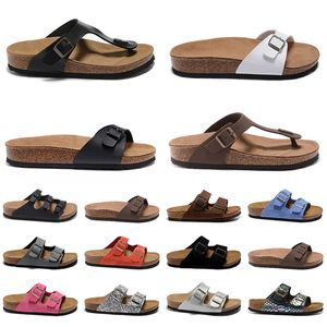 wholesale hot Platform sandals leathe Birke Designer felt sliders buckle strap summer Slippers black pink geen whit Flip Slops Fashion Slippers big size:36-45