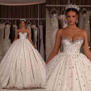 Lindo vestido de casamento com miçangas, vestido de baile sexy com miçangas, cristal, sem mangas, feito sob encomenda