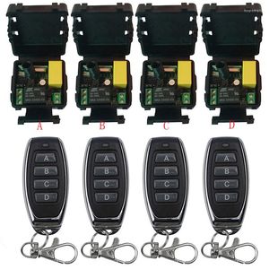 Switch AC220V 1CH 10A RF Wireless Remote Control Relay Security System Garage Dörrar GATE ELEKTRISKA