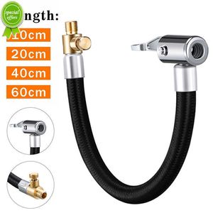 New Car Tire Air Inflator Hose Inflatable Pump Extension Tube Adapter Twist Tyre Air Connection Locking Air Chuck Bike Motorcycle