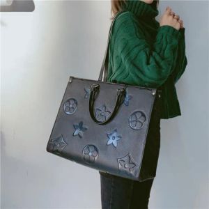 Роскошный дизайнер OnThego Totes MM GM Bag M44570/44571/44576 Женские сумочки сумки сумки для ламки цветочные повседневные пакеты с кожа