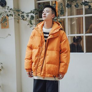 Piumini da uomo Cappotto a bolle colorate Inverno 2023 Giacca imbottita Harajuku Moda coreana Parka Maschile Giappone Capispalla con cappuccio