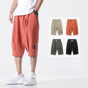 Men's Pants Summer Harem Men Short Joggers Chinese Style Calf-Length Casual Male Capris Trousers Plus Size 6XL 7XL 8XL