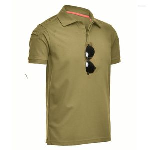 Men's Polos Summer Quick Dry Short Sleeve Sport Polo Shirt Gym Fitness Trainer Running T-Shirt Men's Breathable Sportswear