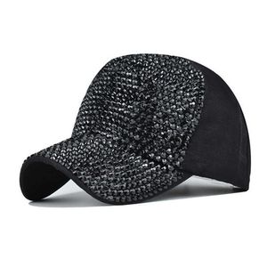 Cappellini da baseball Nuovo arrivo Uomo Donna Berretto da baseball Strass lavato Bling Moda femminile Snapback Cappelli da sole estivi Dropshipping EP0255 AA220517